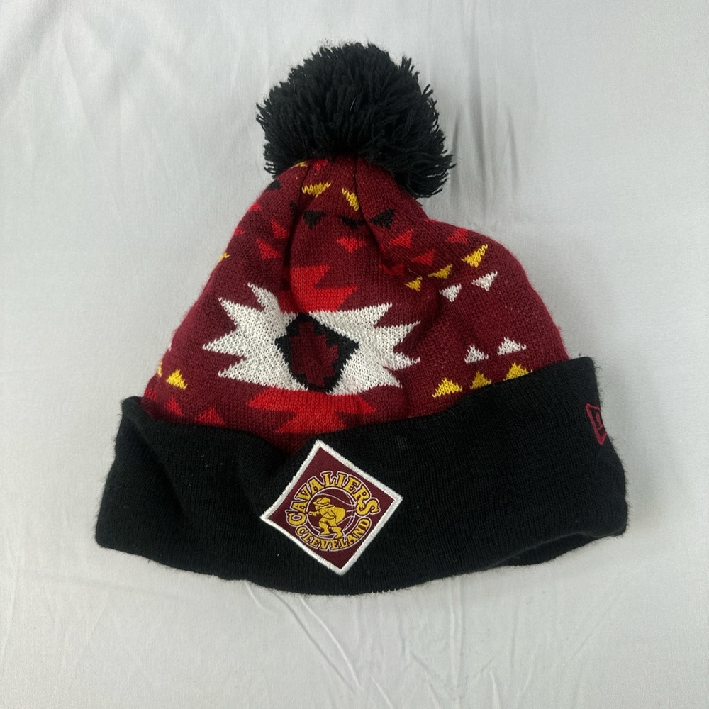 New Era Cleveland Cavaliers Red and Black Knit Hat